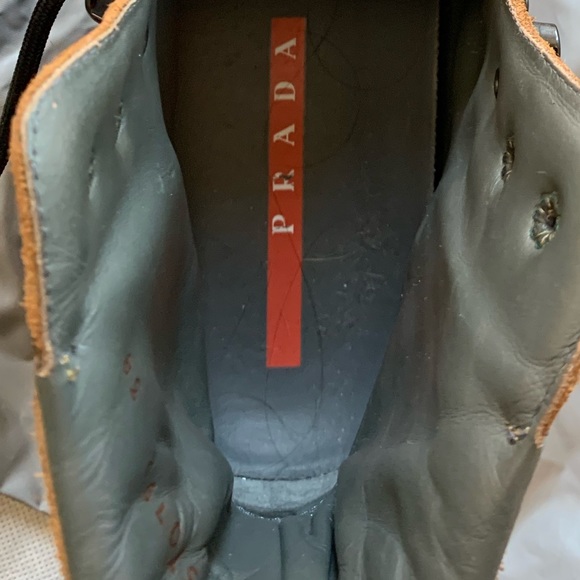 Rare Vintage Prada Linea Rossa Prada Sport Lace Up Suede Boot Women’s 38 - Picture 4 of 7